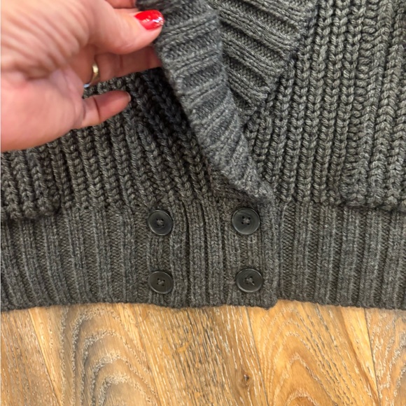 Anthropologie Women's Gray Shawl Neck Cardigan - Picture 3 of 4